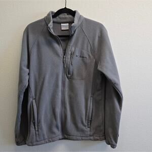 Columbia Gray Fleece Jacket S – Interchange Zip Front, Gorpcore, Hiking